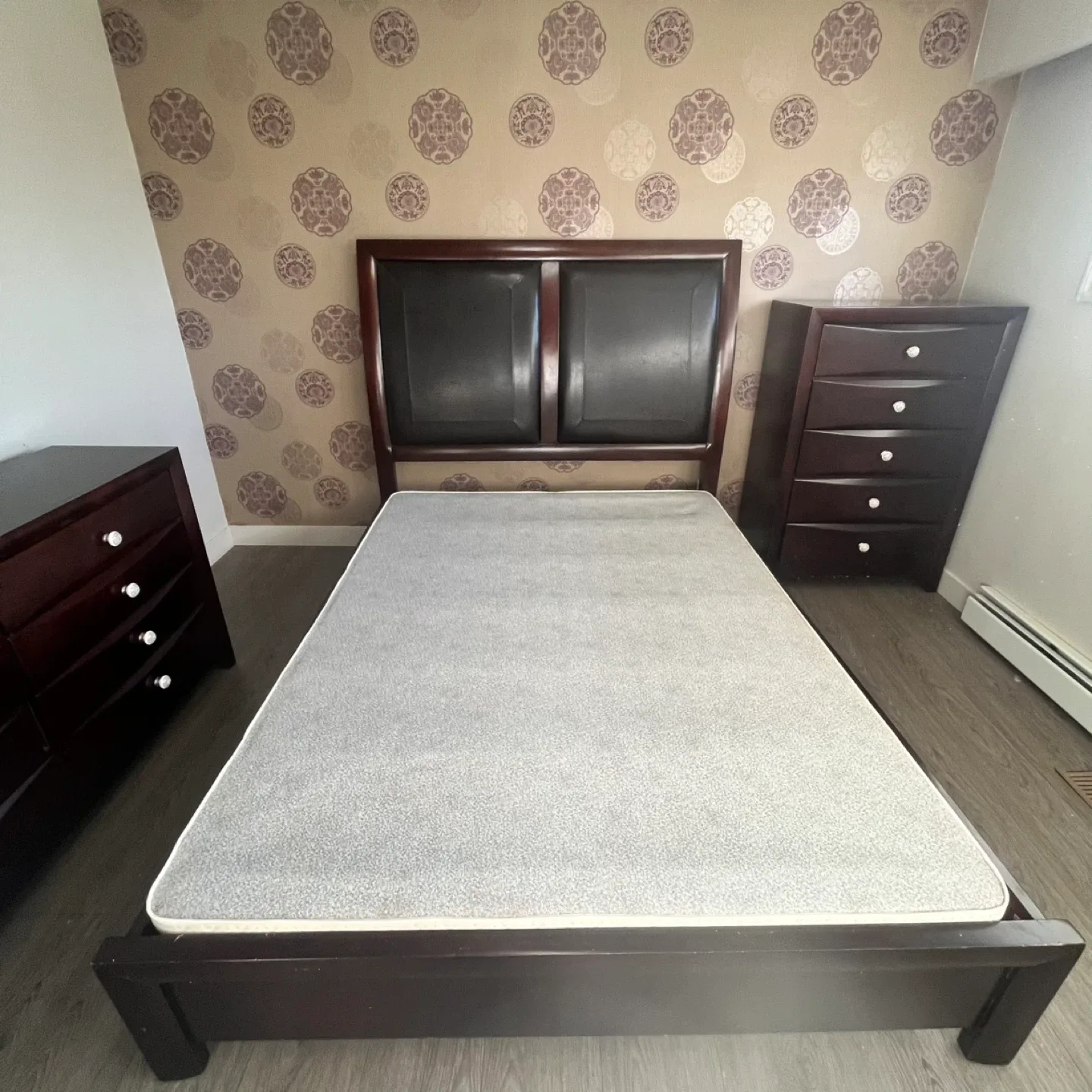 Dark Brown Queen size bed Frame thumbnail
