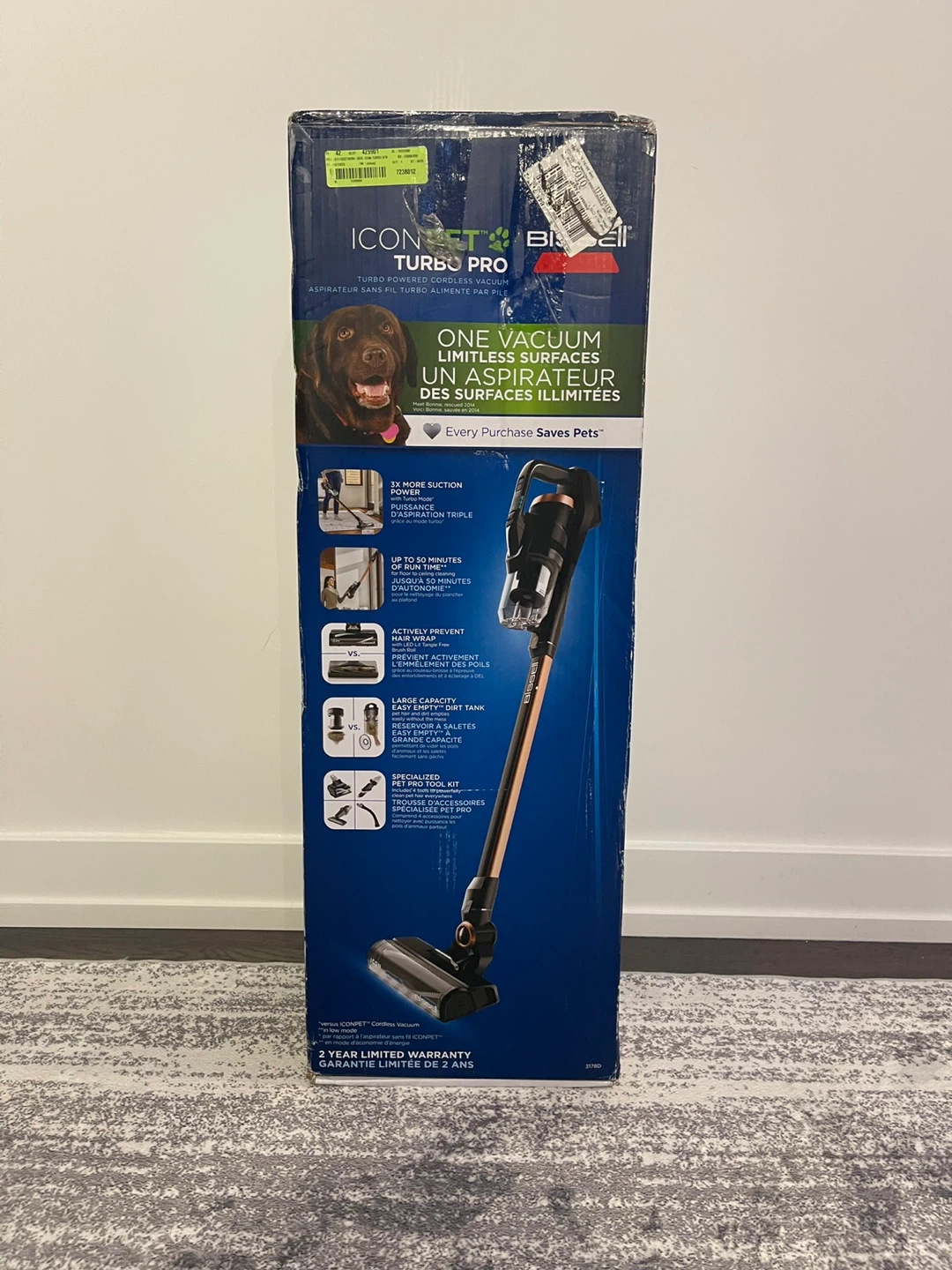Bissell ICONPET Turbo Pro Cordless Vacuum - New