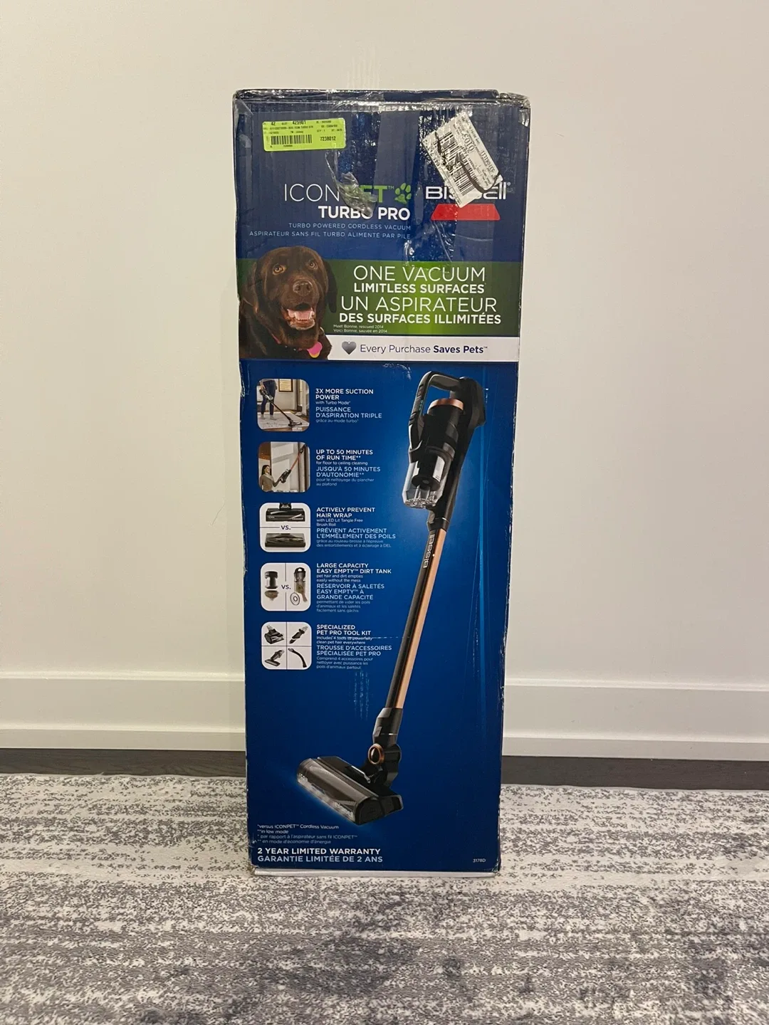 Bissell ICONPET Turbo Pro Cordless Vacuum - New thumbnail