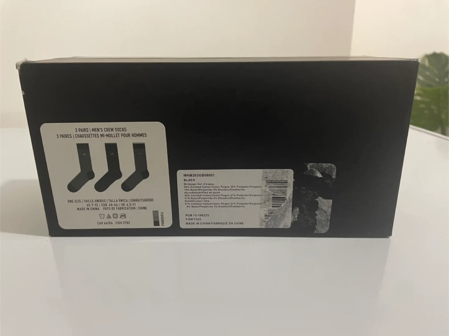 Michael Kors Men's Crew Socks 3 Pairs - Black image indicator(2)