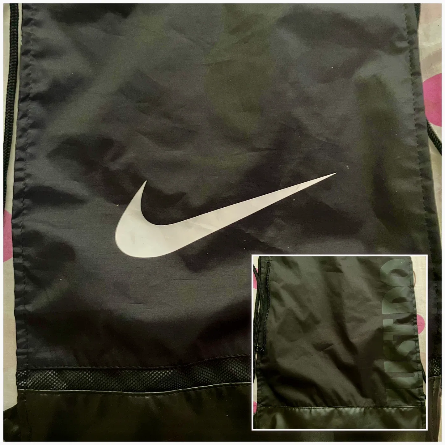 (Nike) Black Drawstring Bag thumbnail