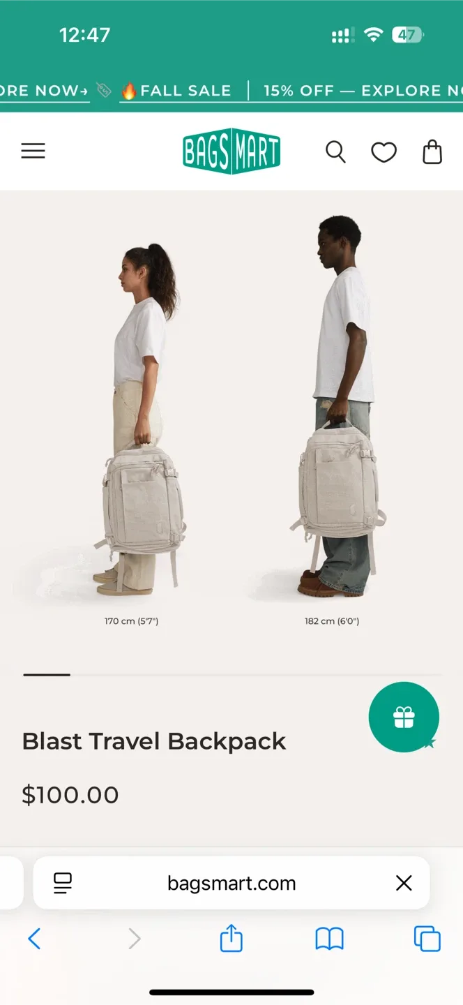 Bagsmart blast travel backpack image indicator(3)