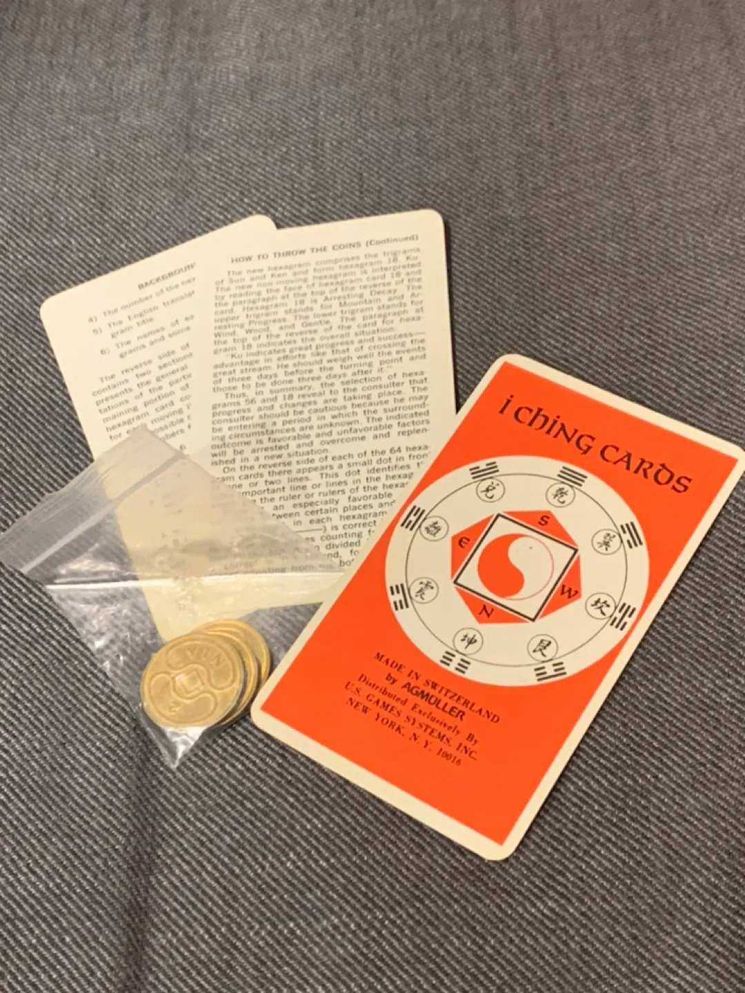 VINTAGE The Pocket I-Ching Cards & Book Set image indicator(3)