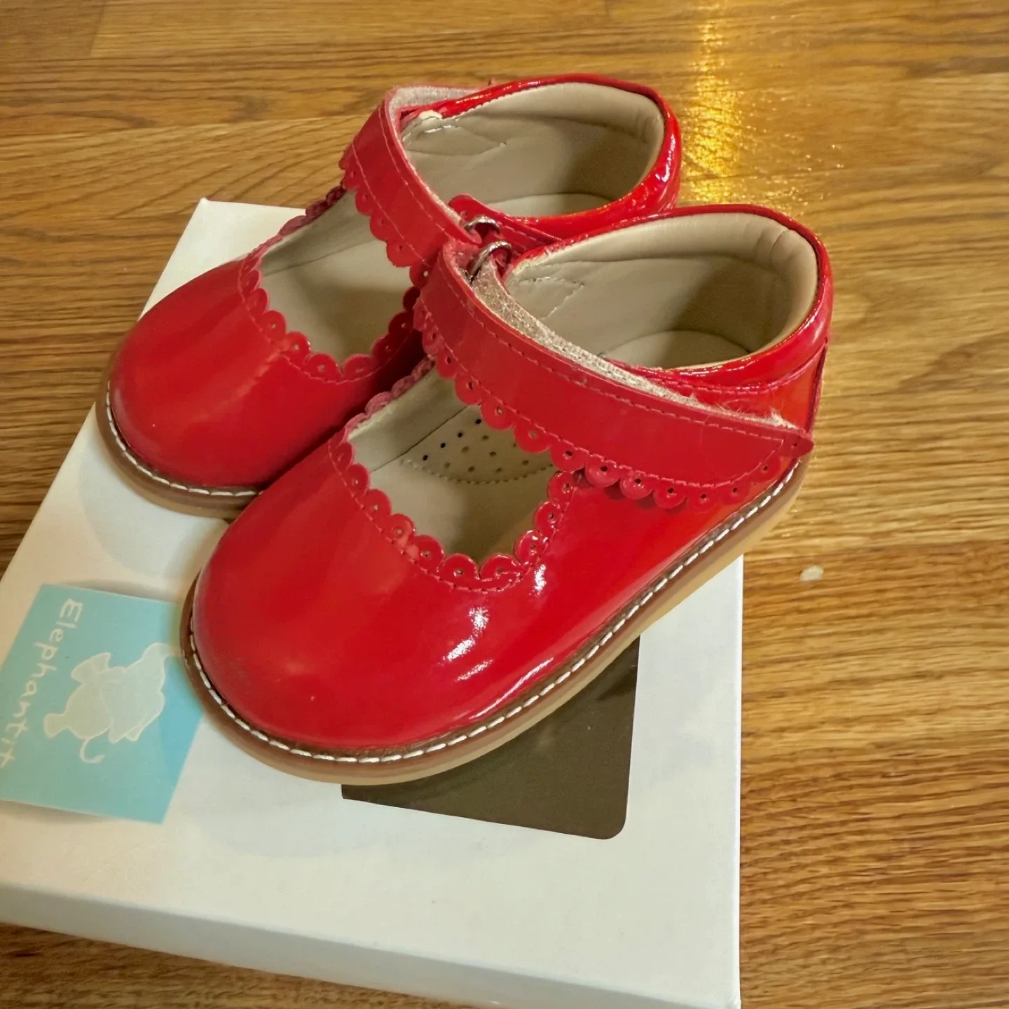 Elephantito Red Mary Jane Shoes size 5 image indicator(2)