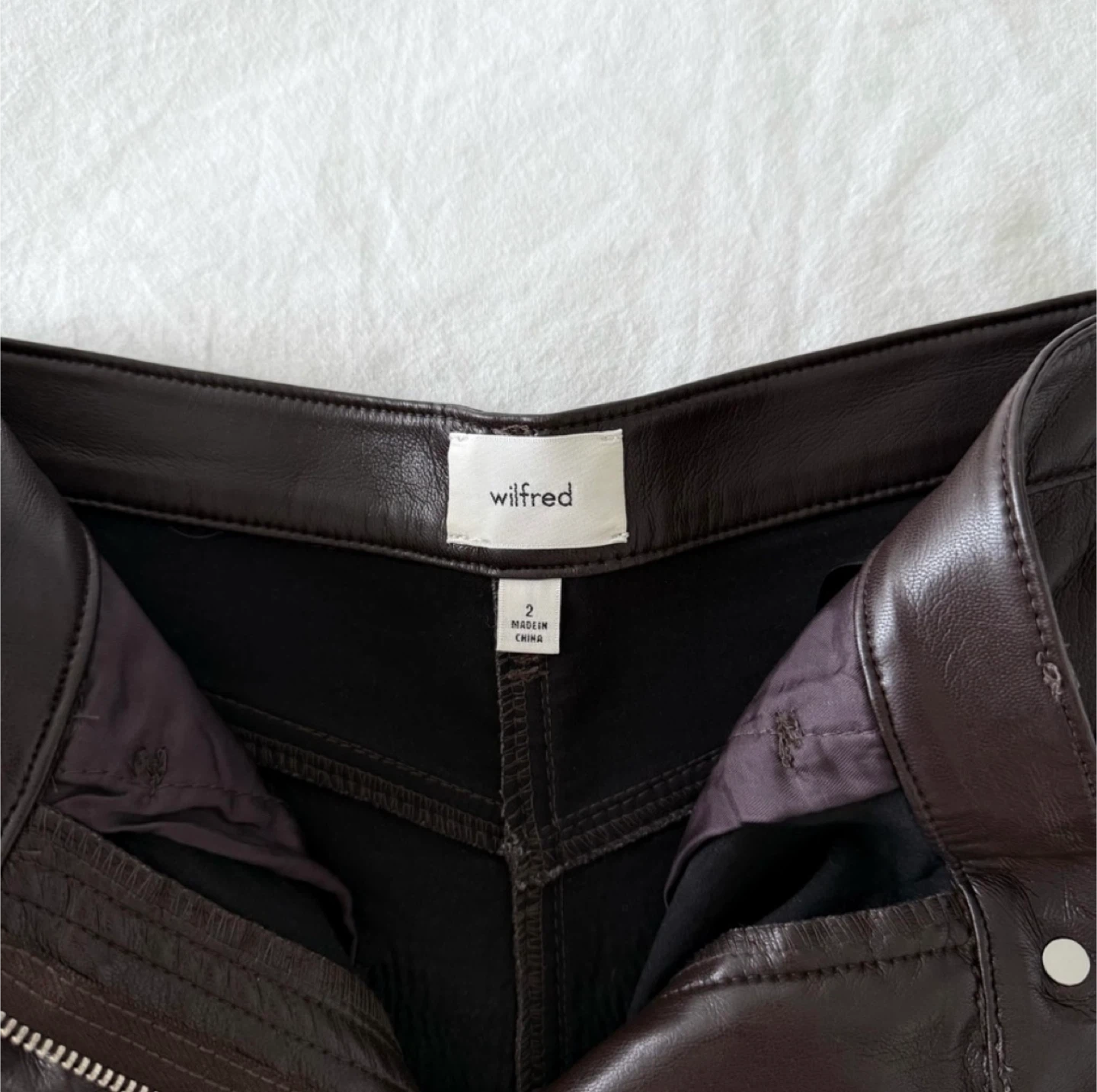 Aritzia Wilfred The Melina Pants in Rich Mocha Brown 🤎 - photo 3