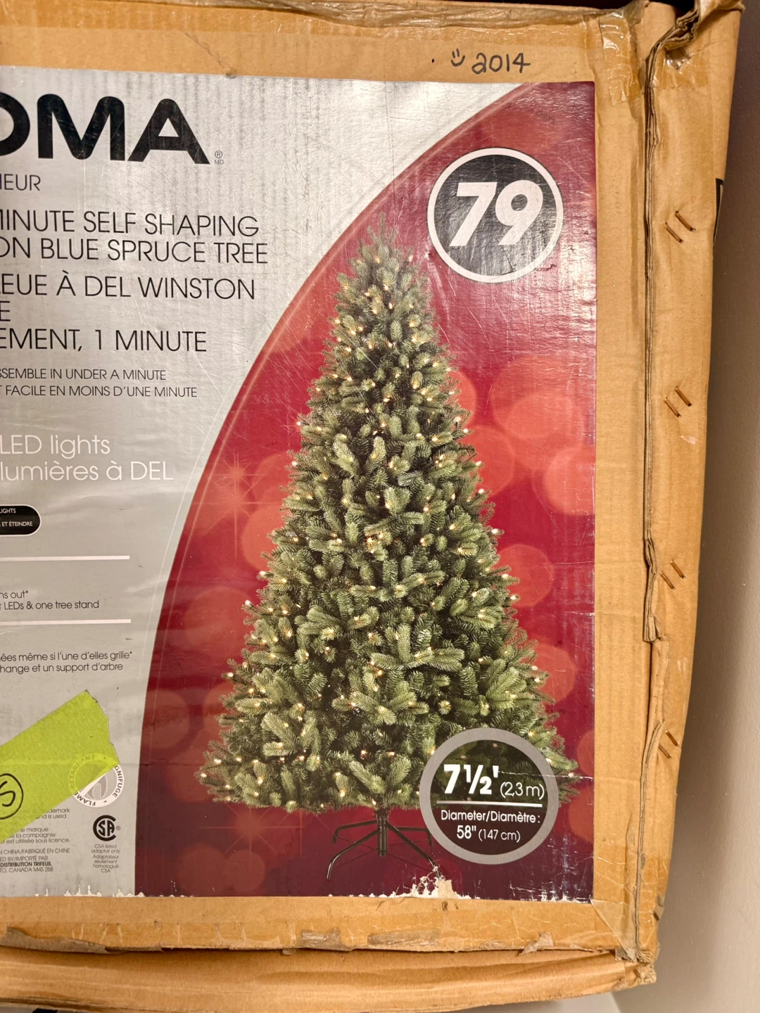 NOMA 7 1/2' LED Winston Blue Spruce Tree - photo 3