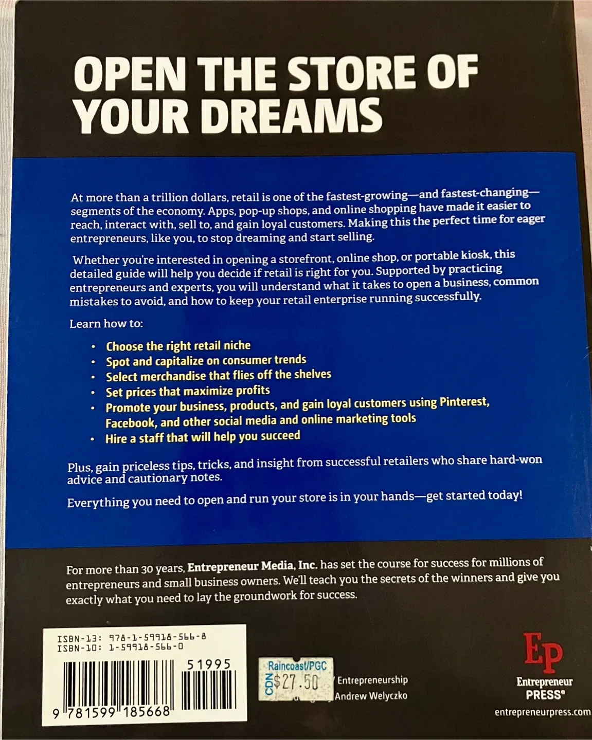 (Book) "Start Your Own Retail Business And More" image indicator(3)