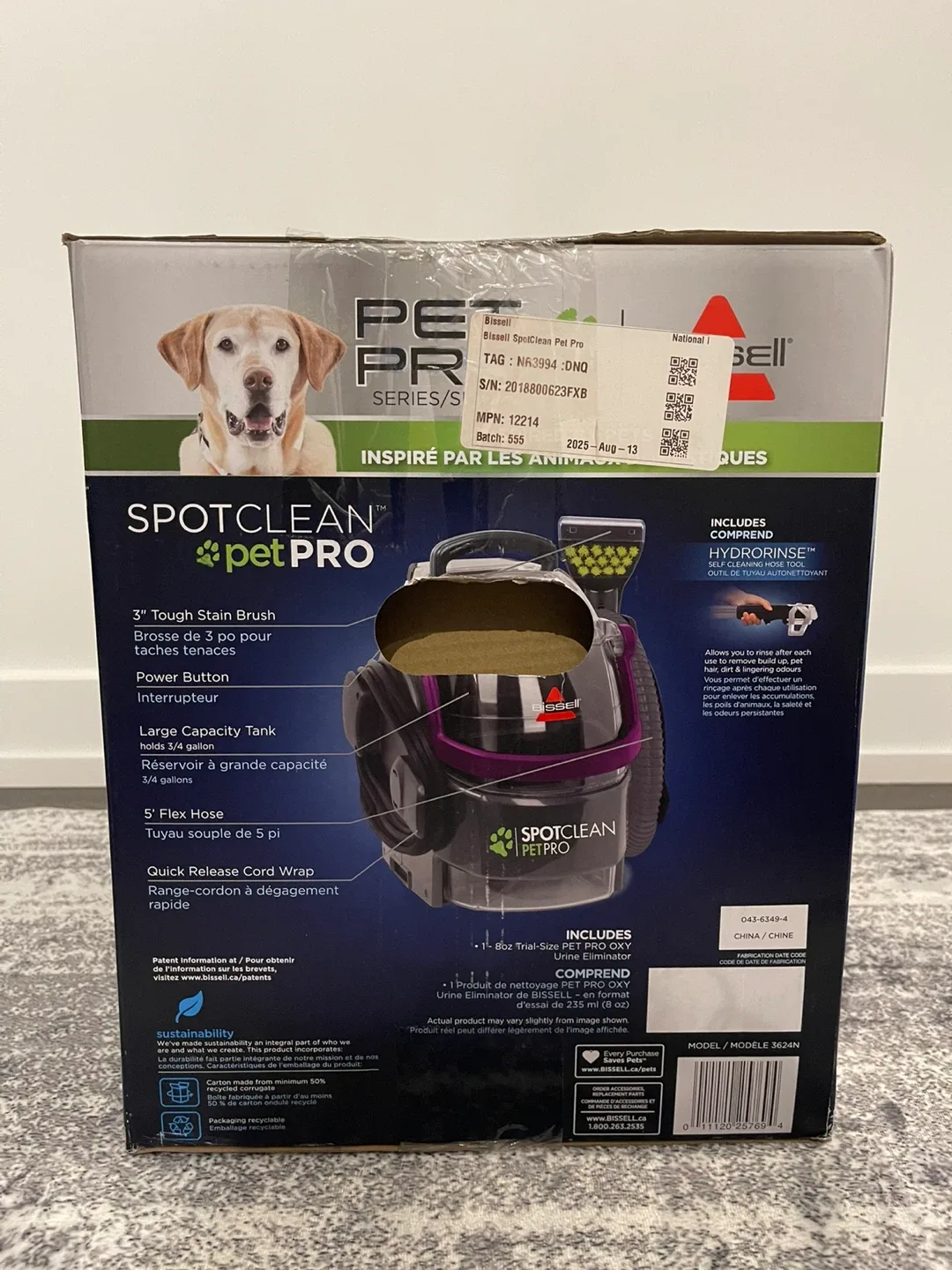 Bissell SpotClean Pet Pro Portable Carpet & Upholstery Cleaner image indicator(3)