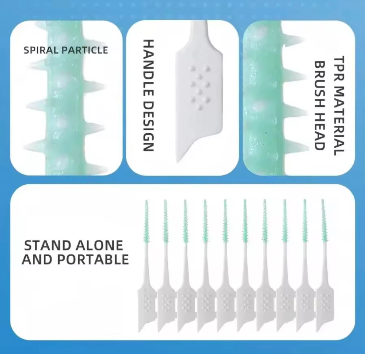 150 Pcs Interdental Brushes - Green - photo 5
