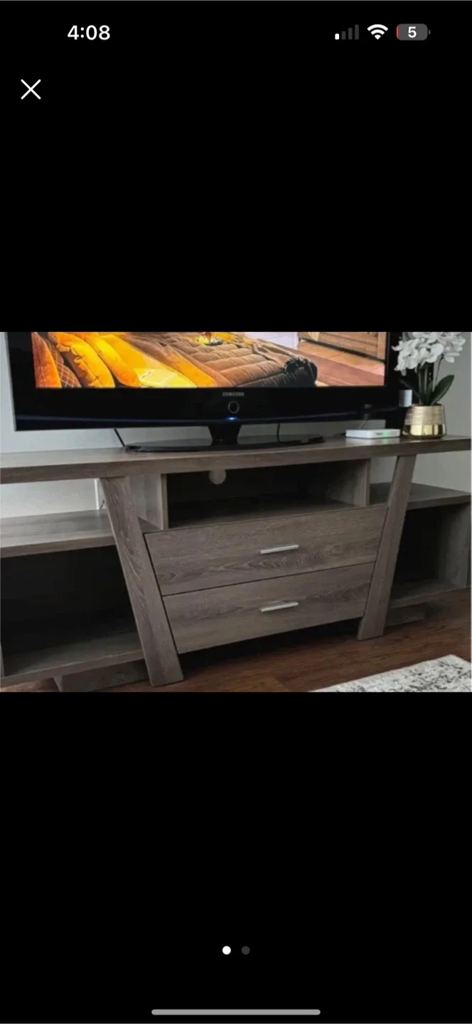 Modern Wood TV Stand image indicator(2)