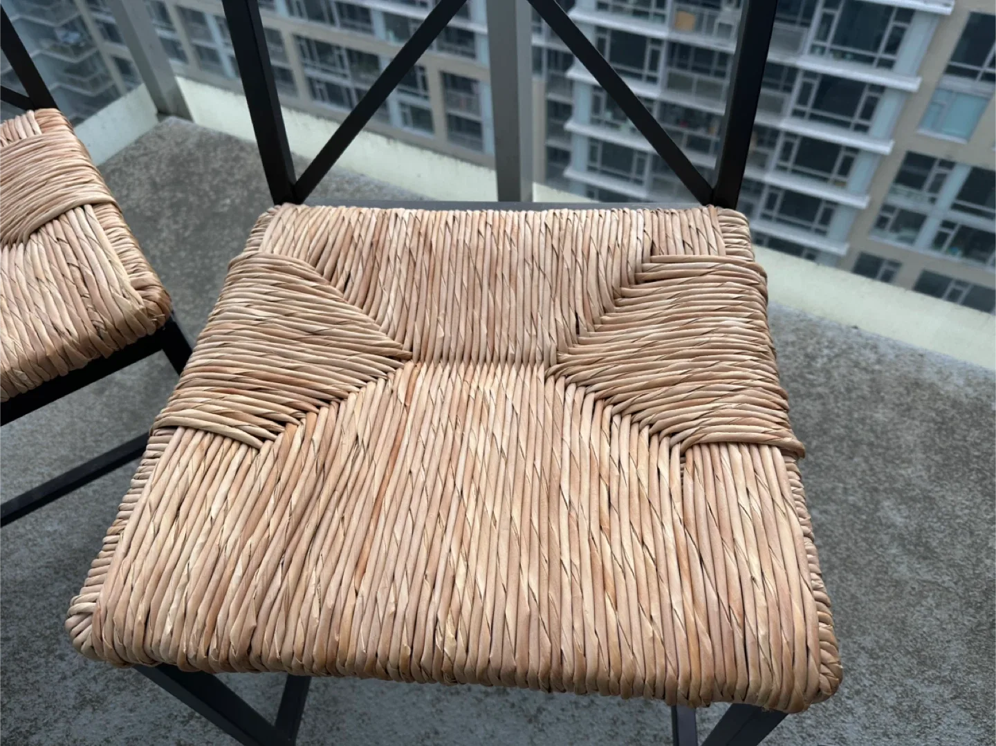 Set of Two Wicker Seat Chairs image indicator(2)