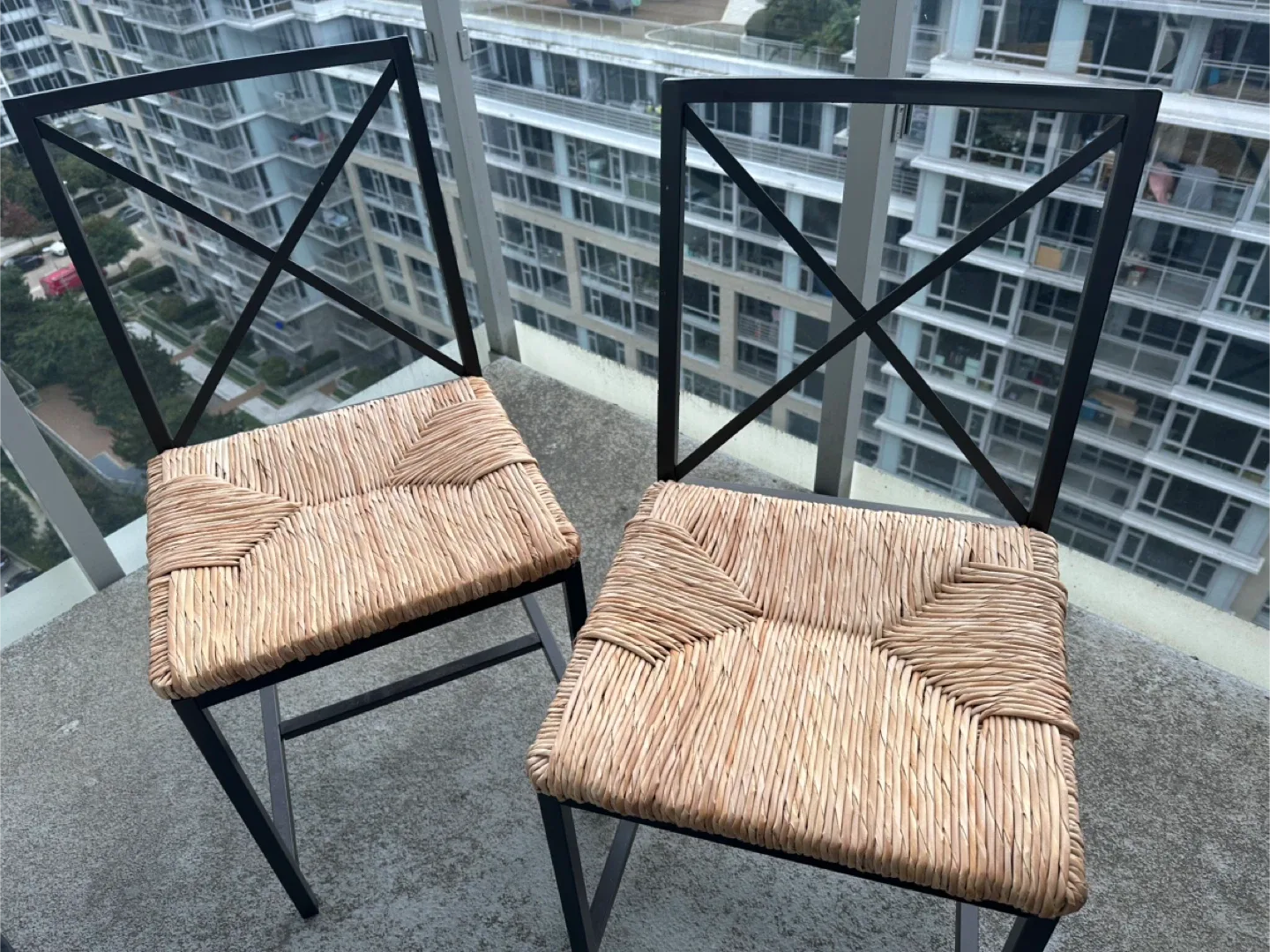 Set of Two Wicker Seat Chairs image indicator(3)