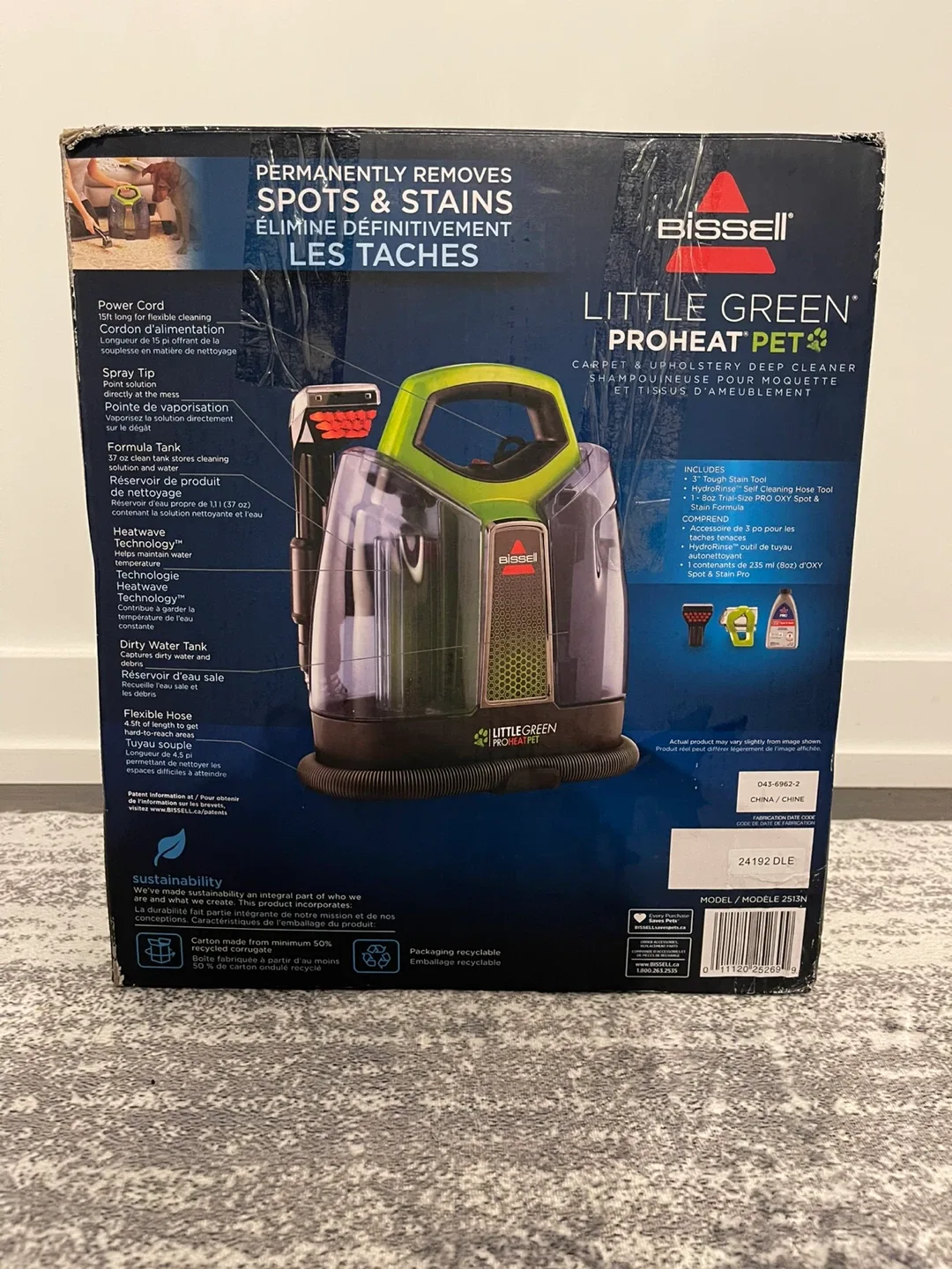Bissell Little Green ProHeat Pet Carpet Cleaner - New image indicator(2)