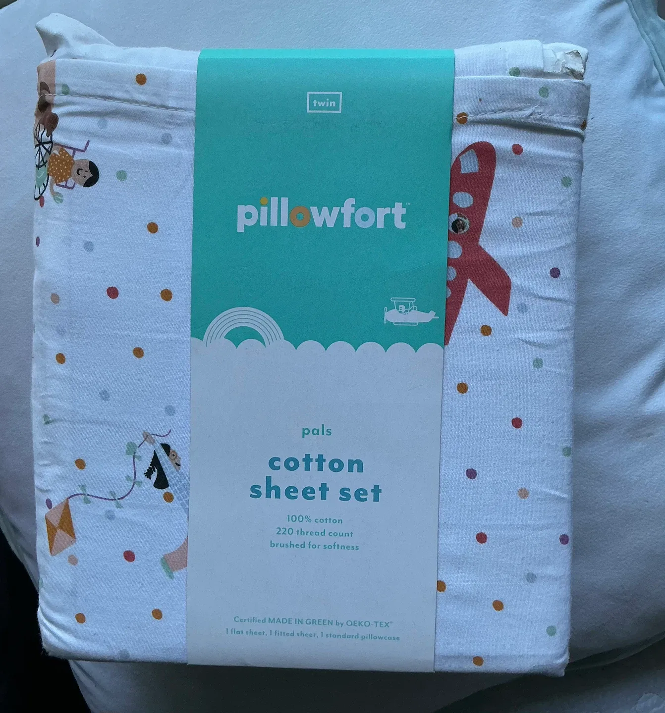 Pillowfort Pals Cotton Sheet Set - Twin Size thumbnail