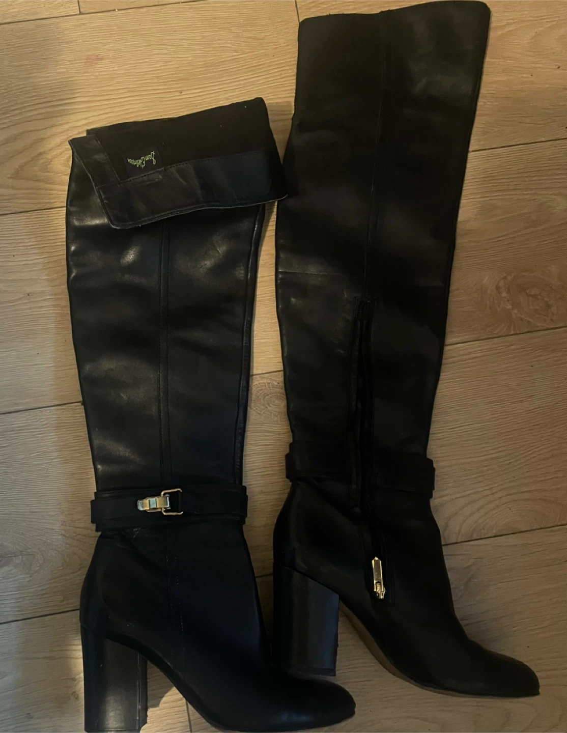 Sam Edelman Black Leather Knee High Boots - photo 3