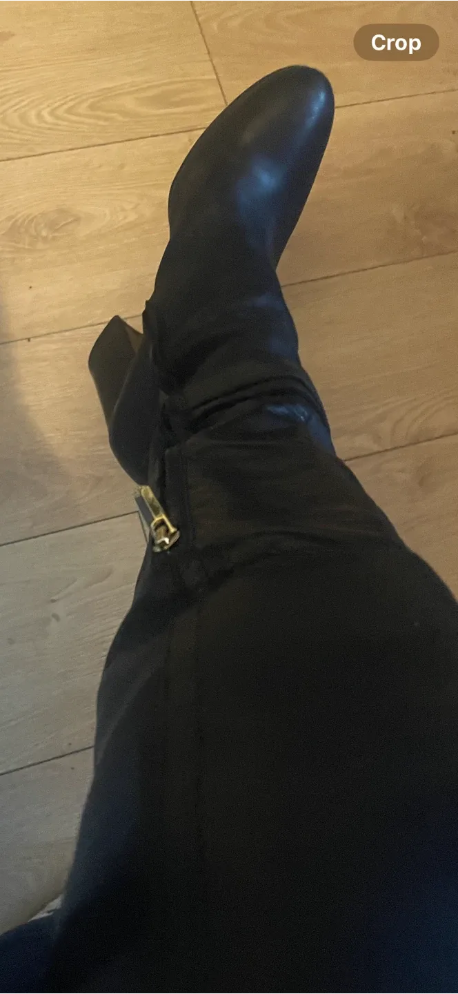 Sam Edelman Black Leather Knee High Boots image indicator(5)