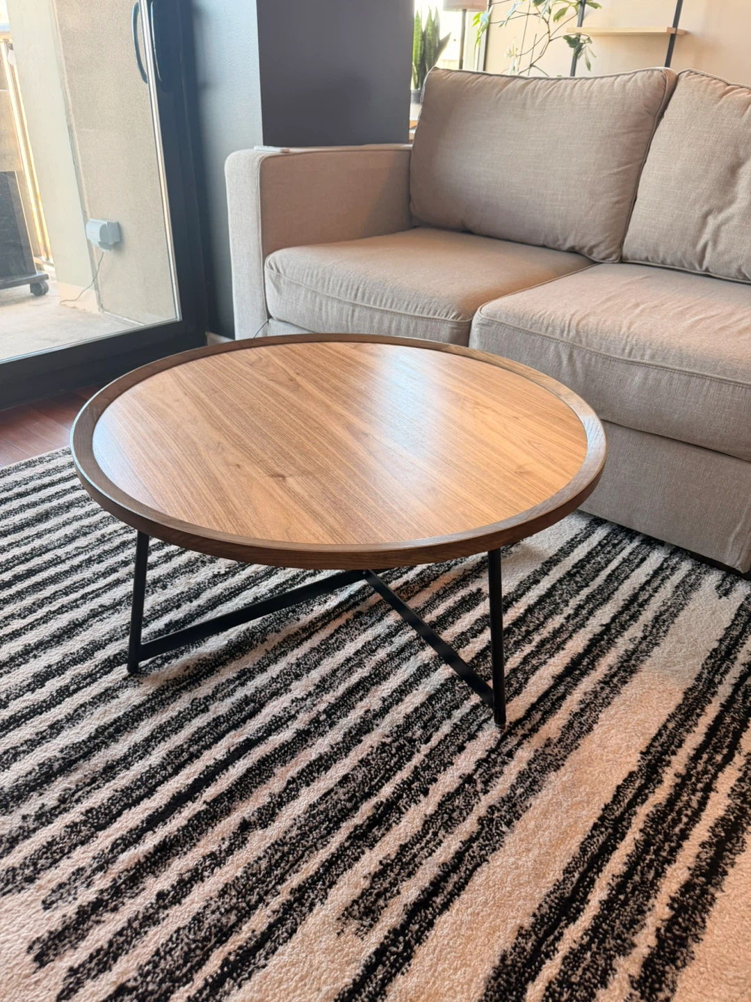 Round Wood Coffee Table