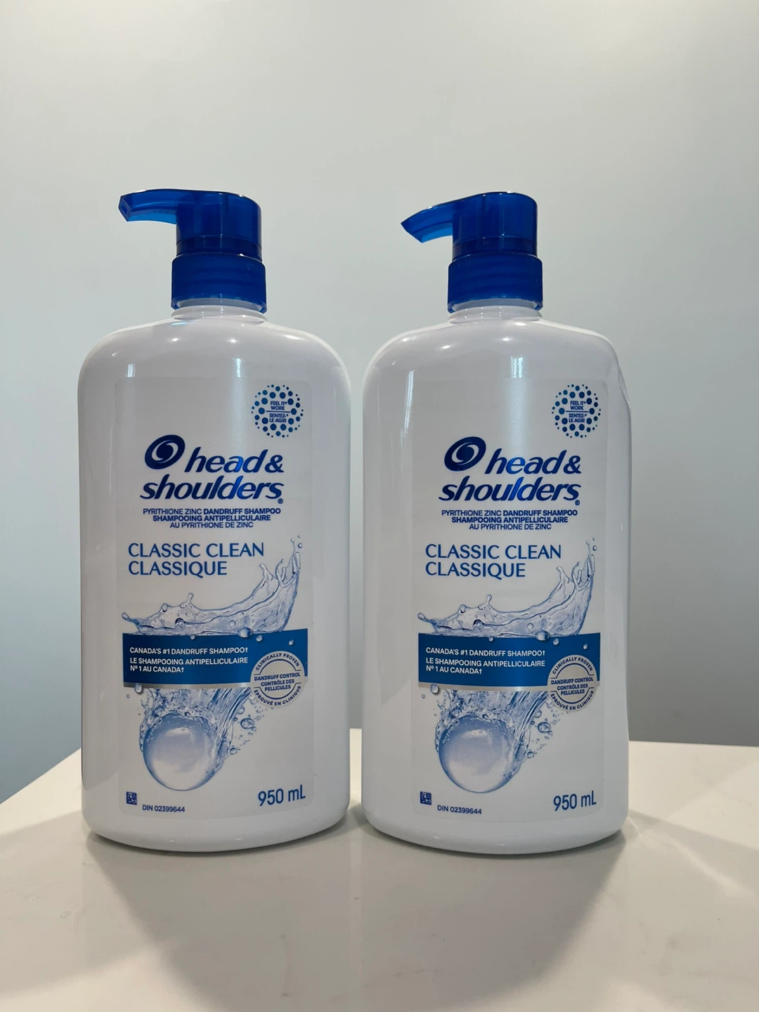 Head & Shoulders Classic Clean Shampoo, 950ml x 2