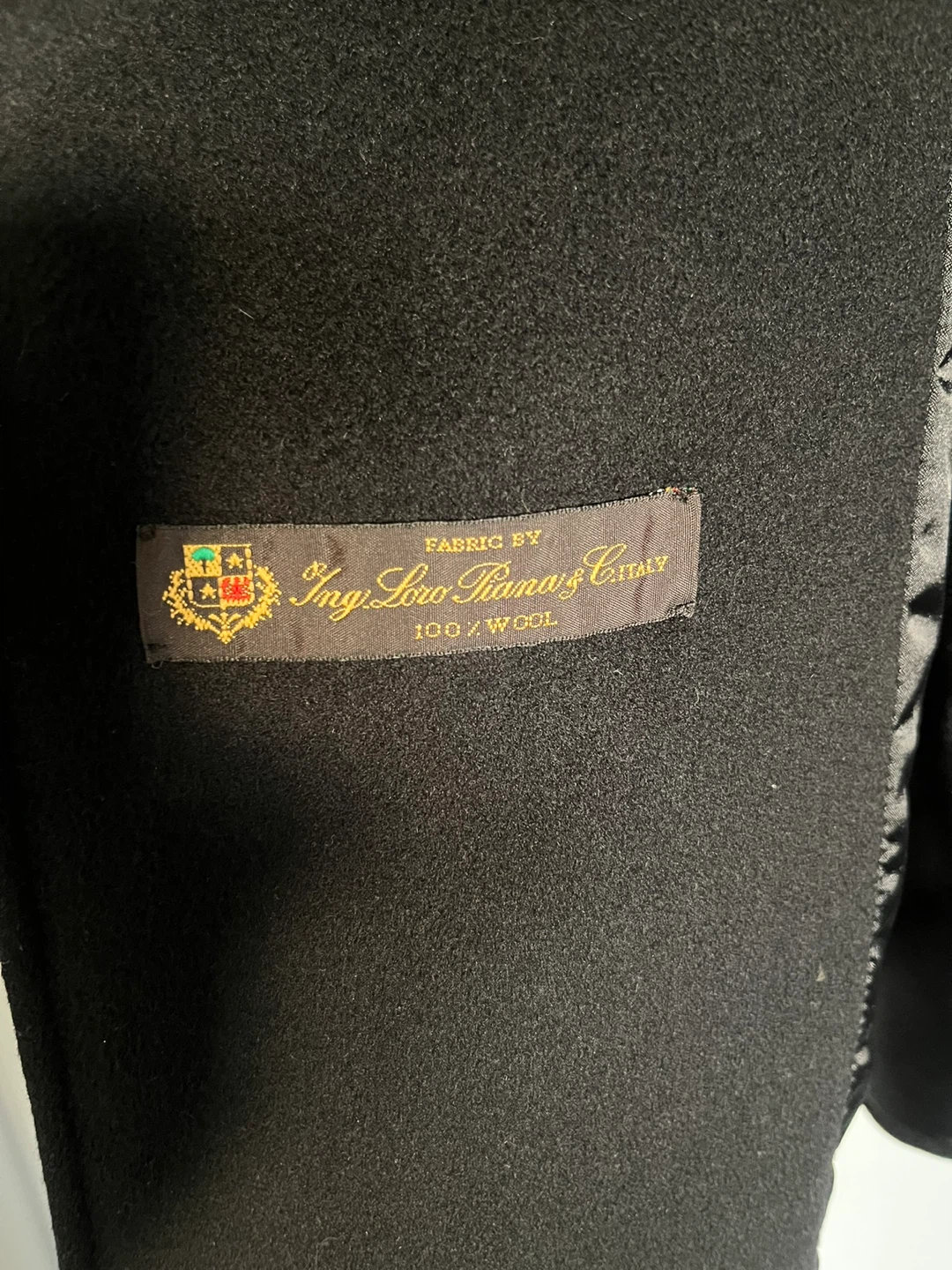 TAHARI LORO PIANA Black Coat size S 100% Italian Wool - photo 3