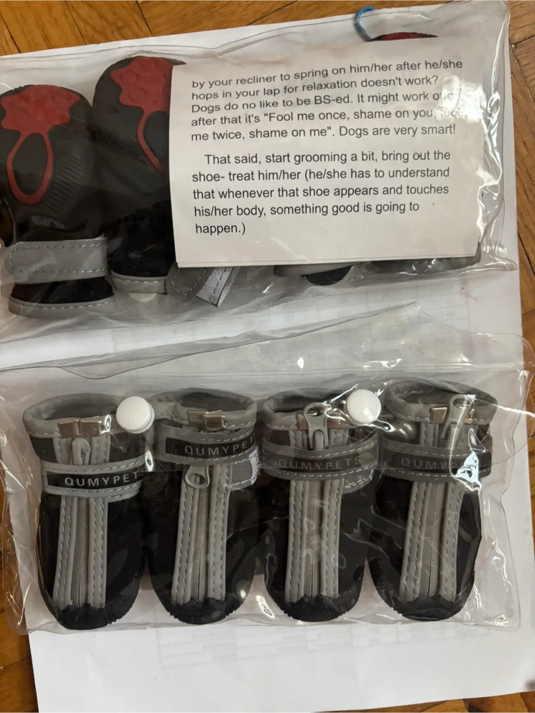 QumyPets Dog Boots - Set of 4 thumbnail