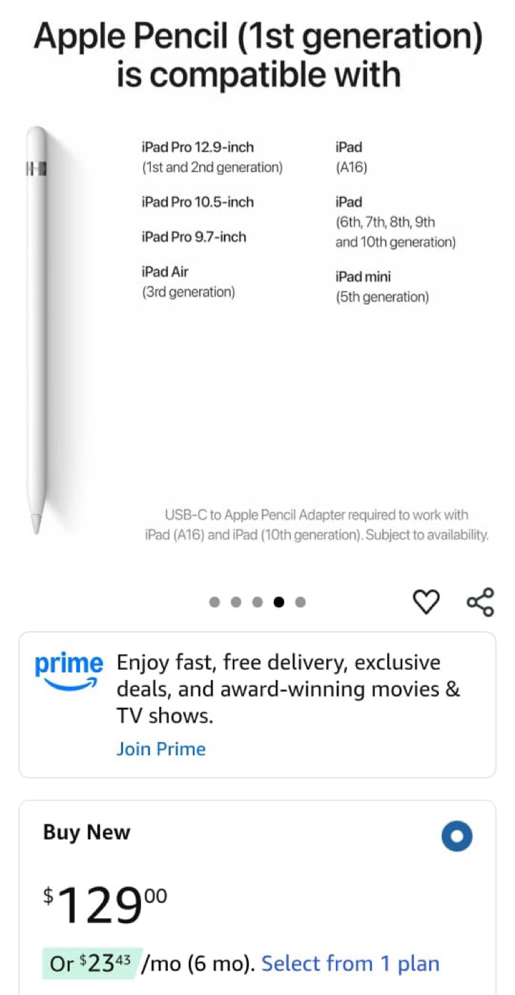 Apple pencil 1st Gen - photo 3