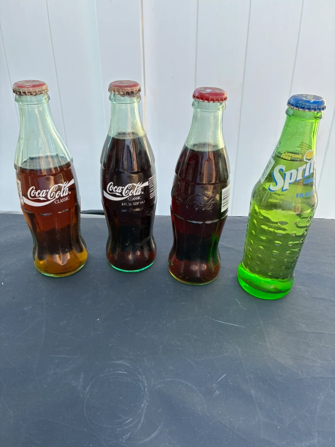 Collector Coca-Cola & Sprite 8 fl oz Glass Bottles vintage thumbnail