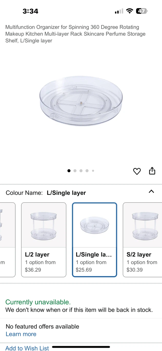 2 pack Multifunction Spinning Organizer - L/Single Layer - photo 5