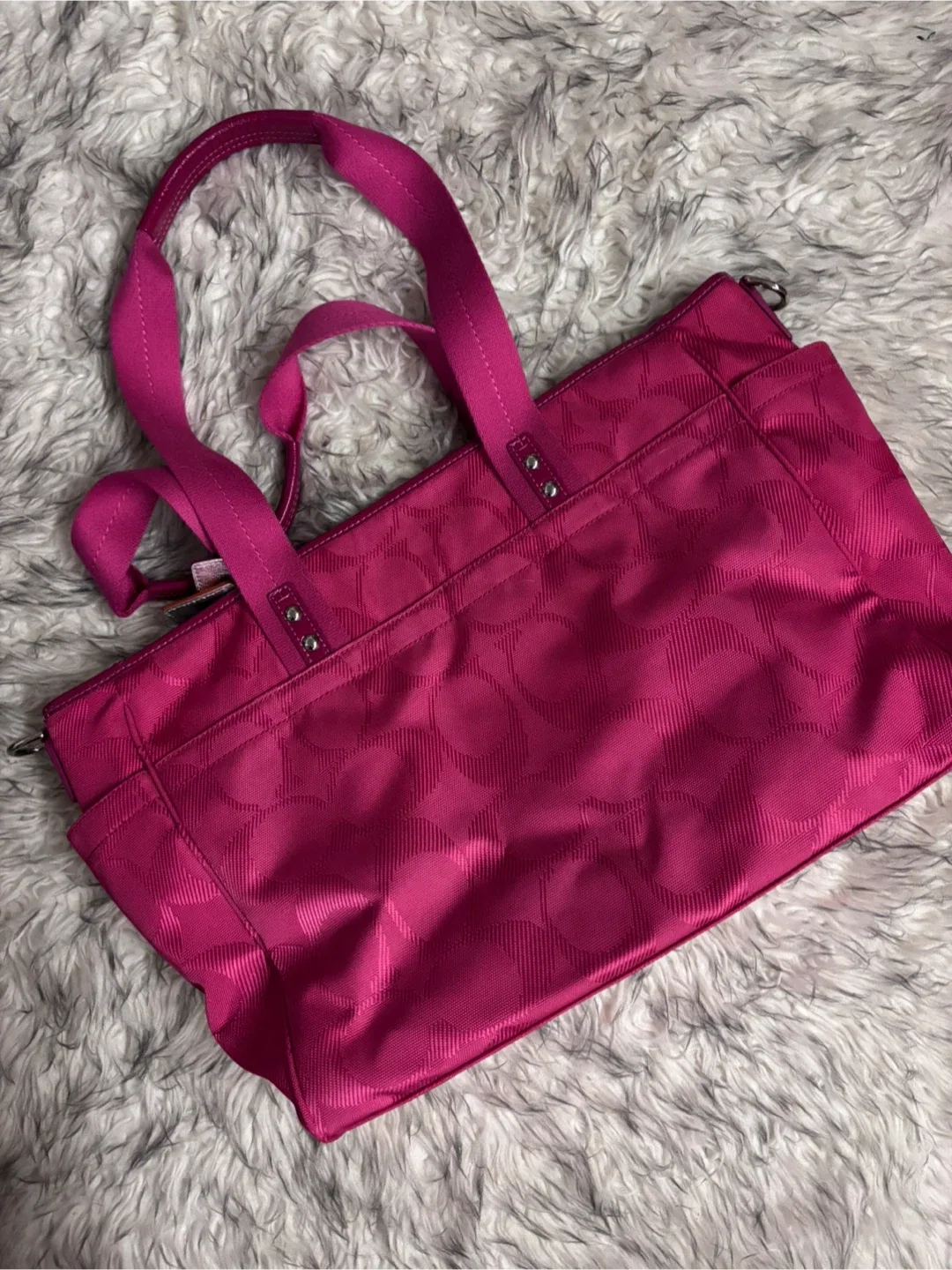 Coach Tote Diaper Bag - Hot Pink image indicator(6)