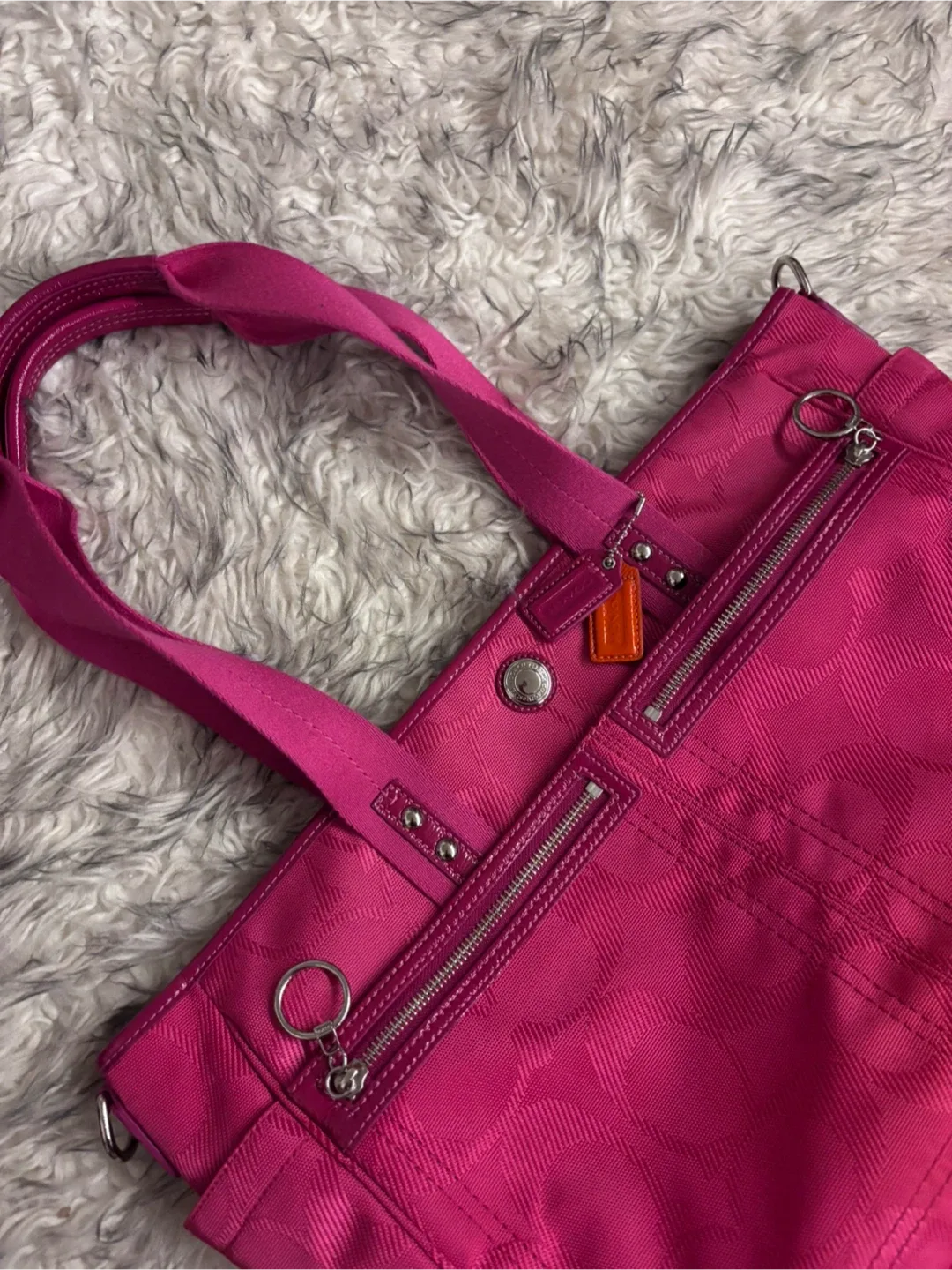 Coach Tote Diaper Bag - Hot Pink image indicator(2)