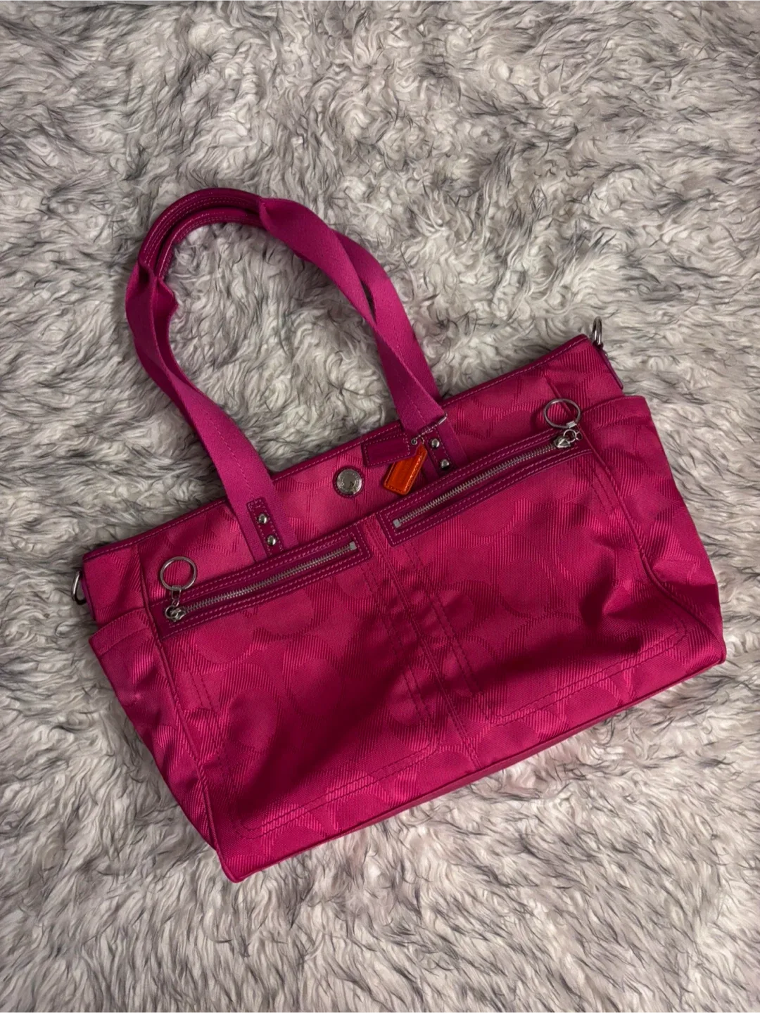 Coach Tote Diaper Bag - Hot Pink