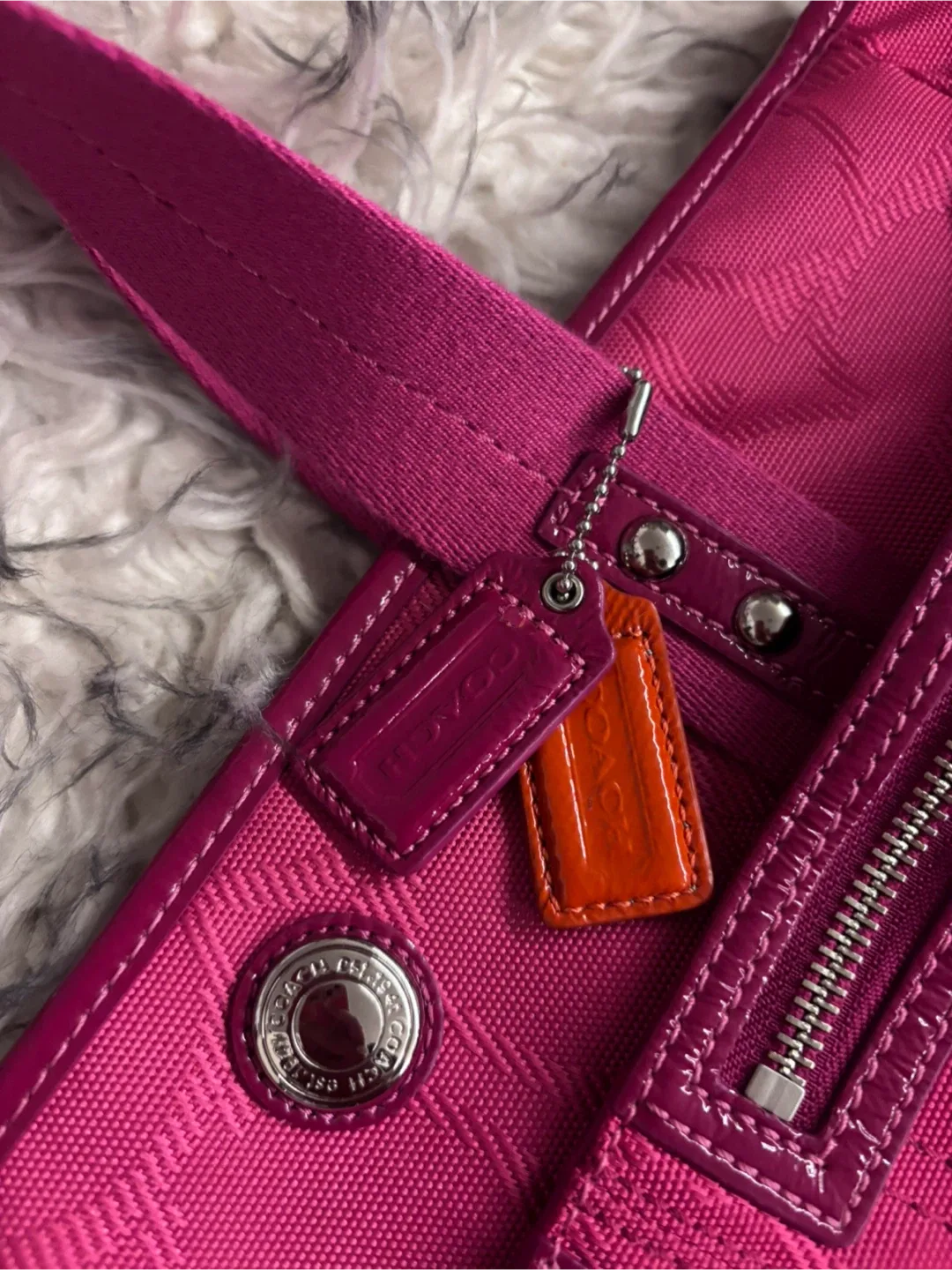 Coach Tote Diaper Bag - Hot Pink image indicator(3)