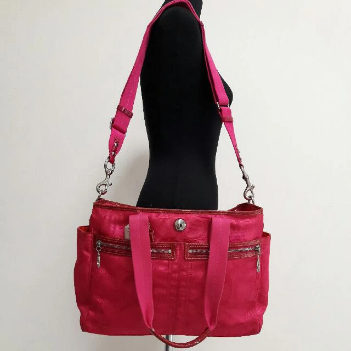 Coach Tote Diaper Bag - Hot Pink image indicator(10)