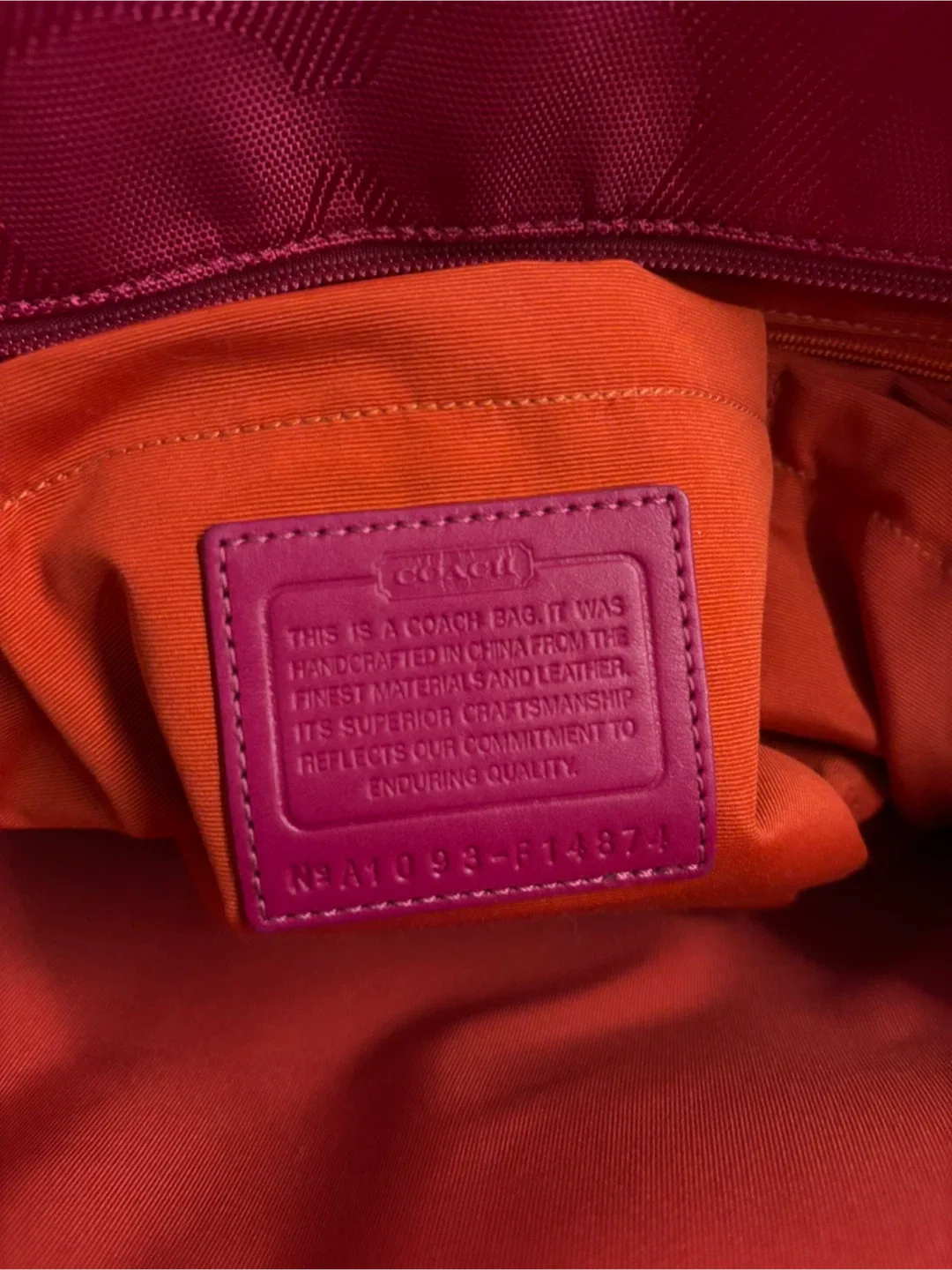 Coach Tote Diaper Bag - Hot Pink image indicator(9)