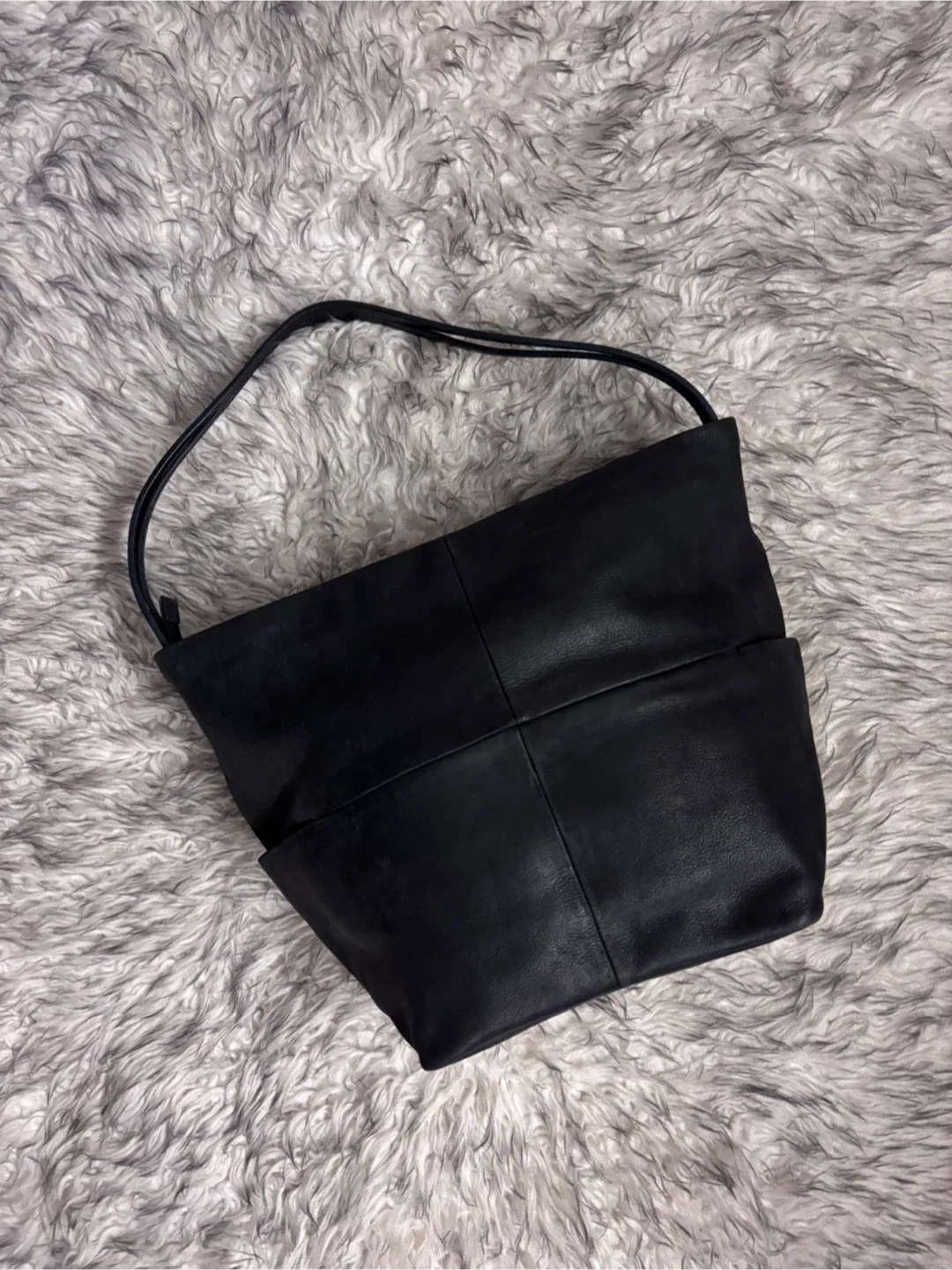 Ecco Leather Bag - Black
