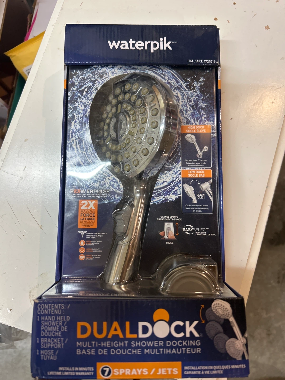 Waterpik DualDock Multi-Height Shower Docking Base - New
