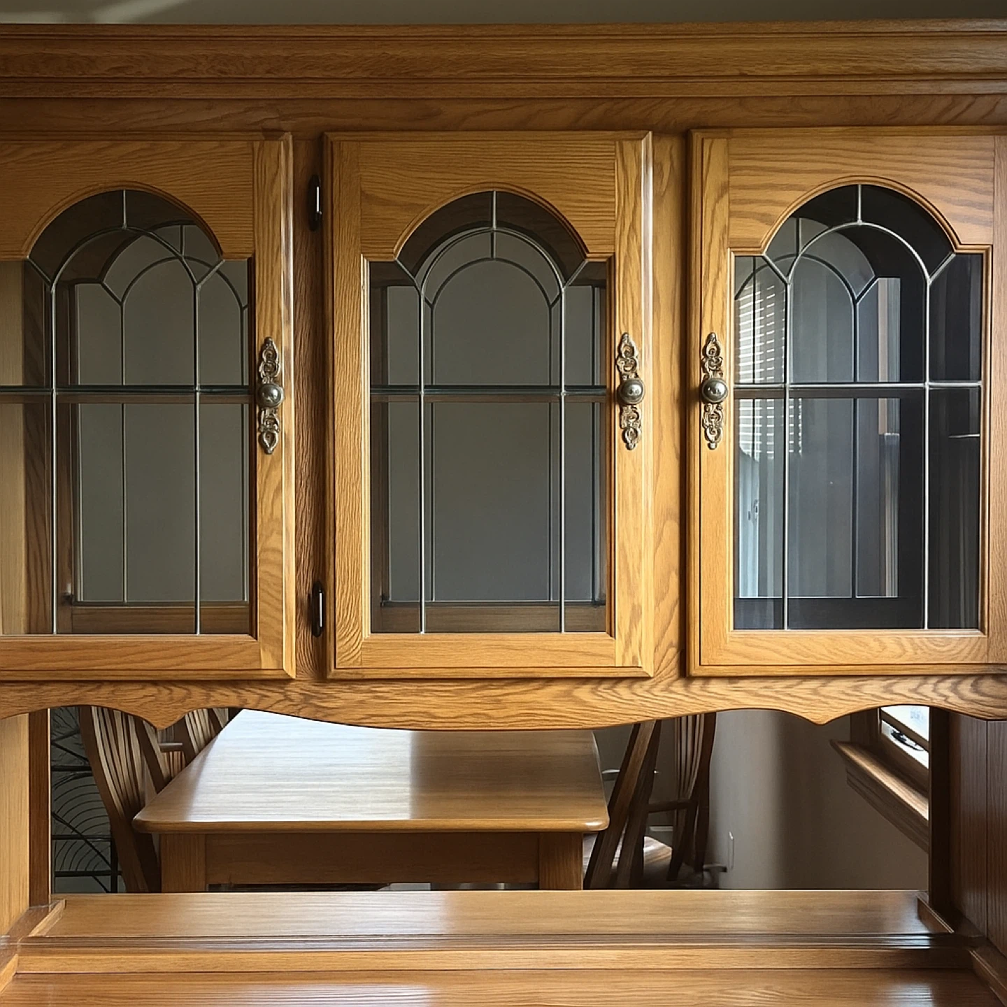 Wooden China Cabinet- top only