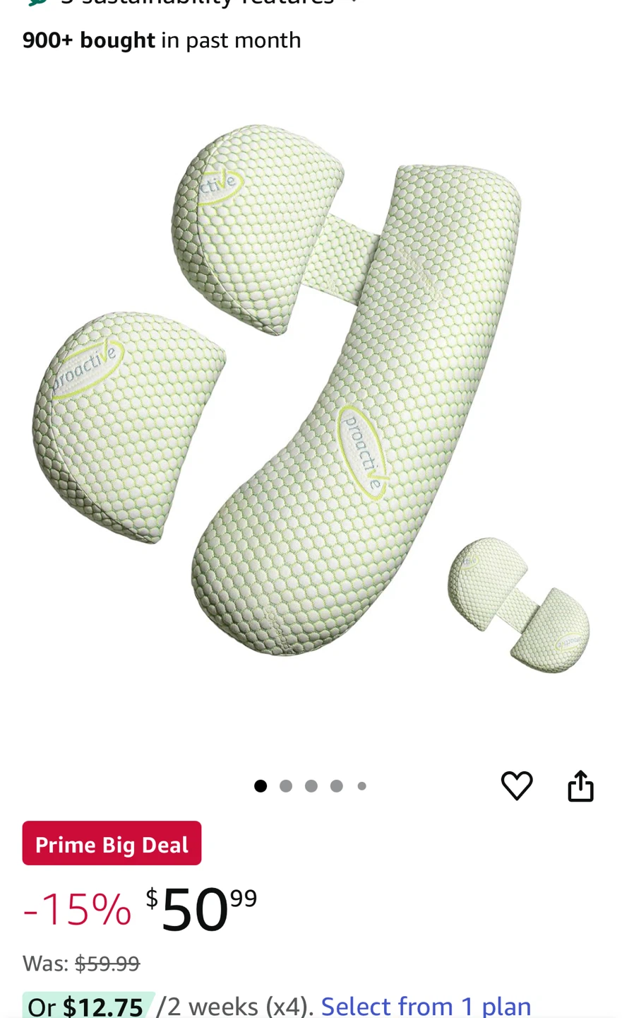 Oternal Pregnancy Pillow - Support for Back, Hips, Legs - photo 3