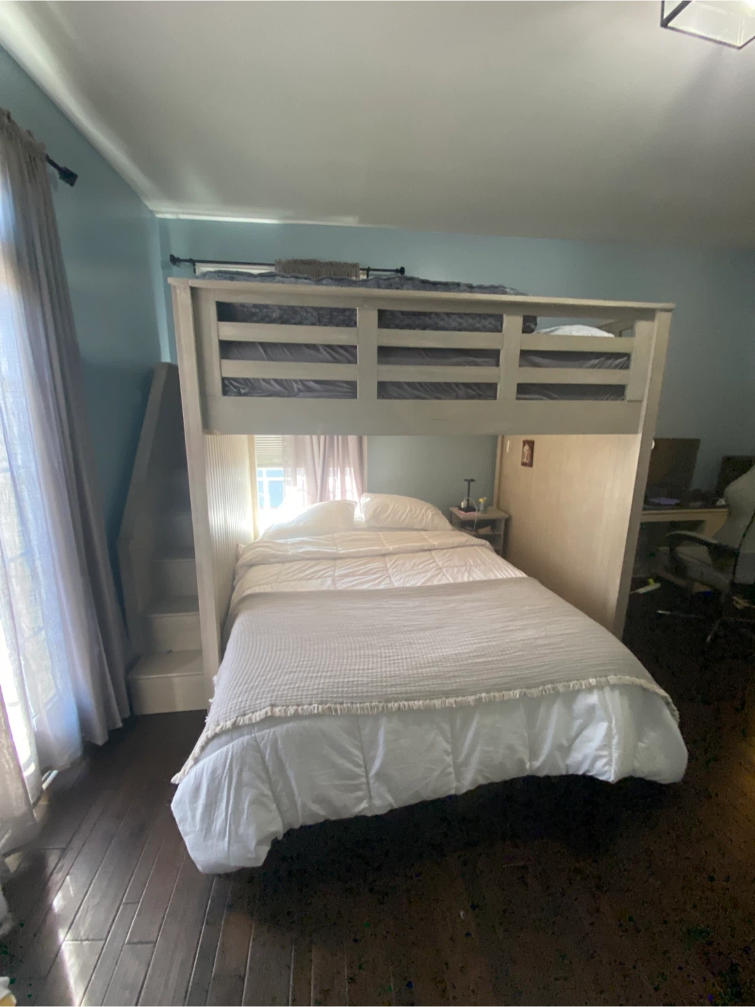 Pottery Barn Kids Loft Bed with Stairs - photo 2