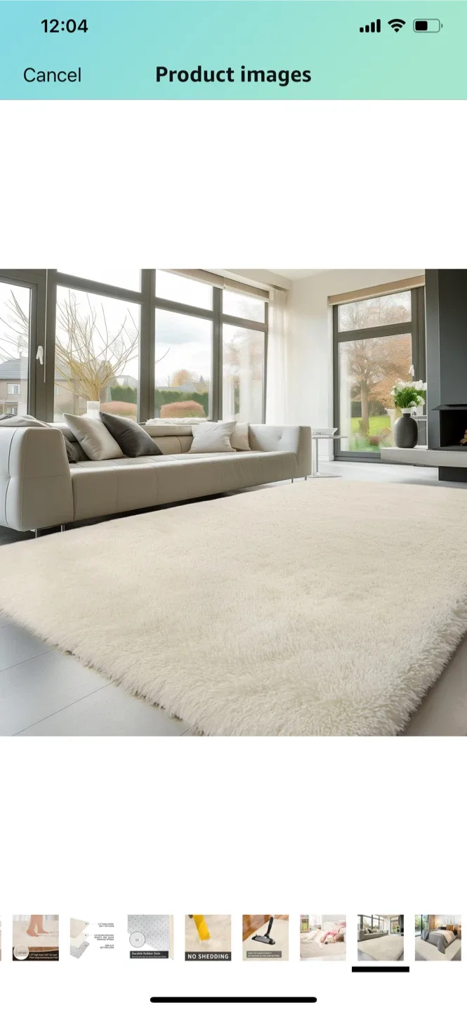 Area Rugs 9x12  Rug Shag Shaggy Carpet image indicator(2)