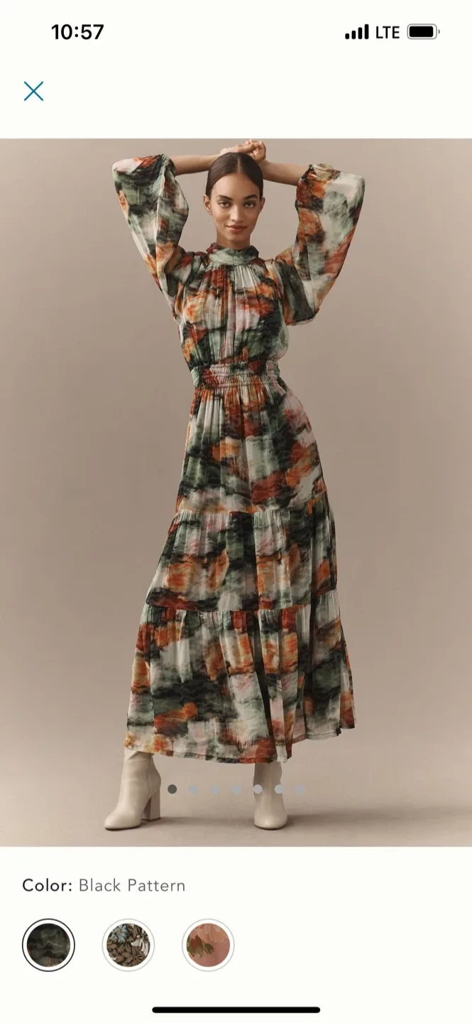 BNWT Anthropologie Somerset Maxi Dress XS thumbnail