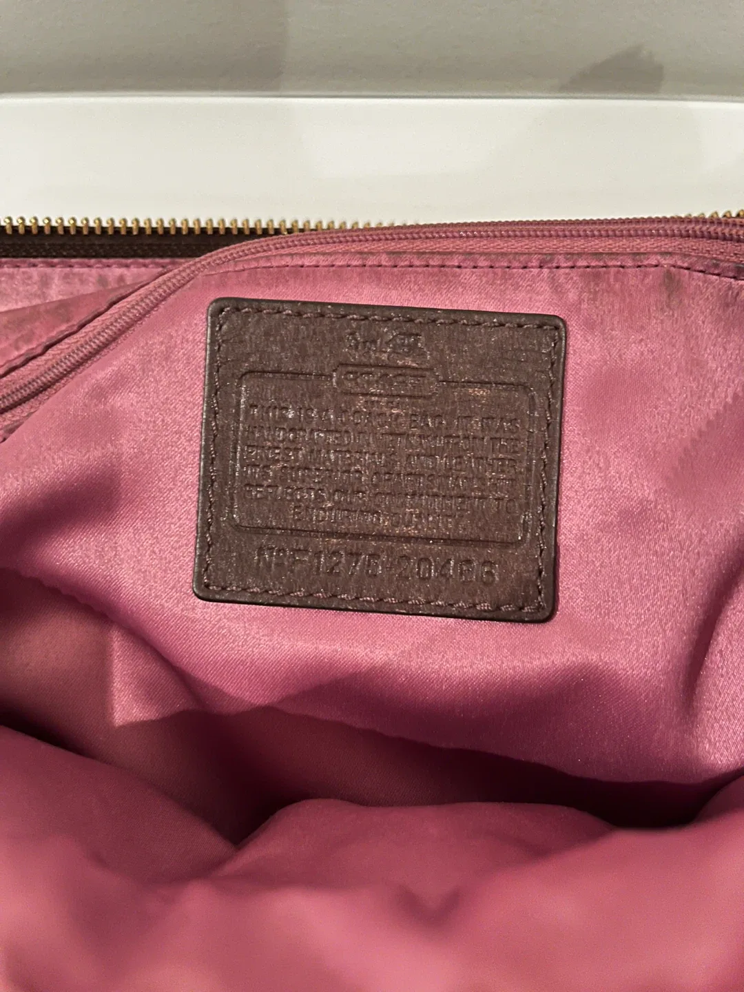 Coach Dark Brown Leather Tote Bag image indicator(4)