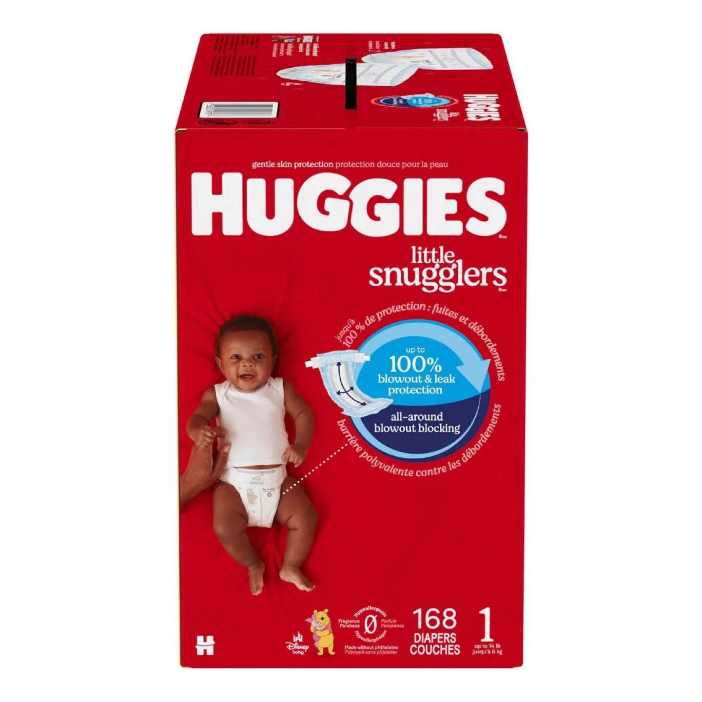 Huggies Little Snugglers Diapers - Size 1 (168 count)