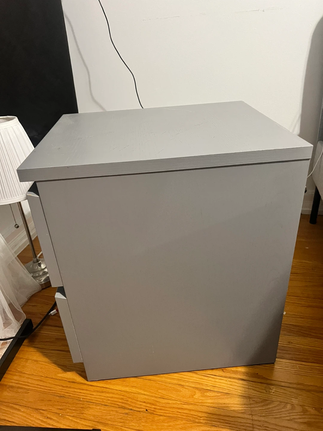 Grey 2-Drawer Side table - photo 2