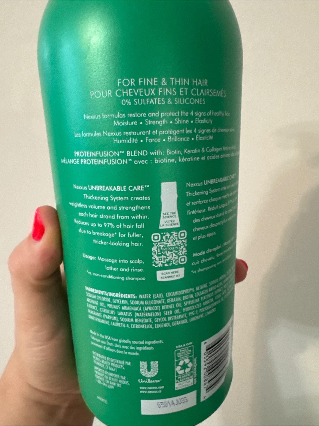 Nexxus Unbreakable Care Shampoo 32 fl oz - photo 2