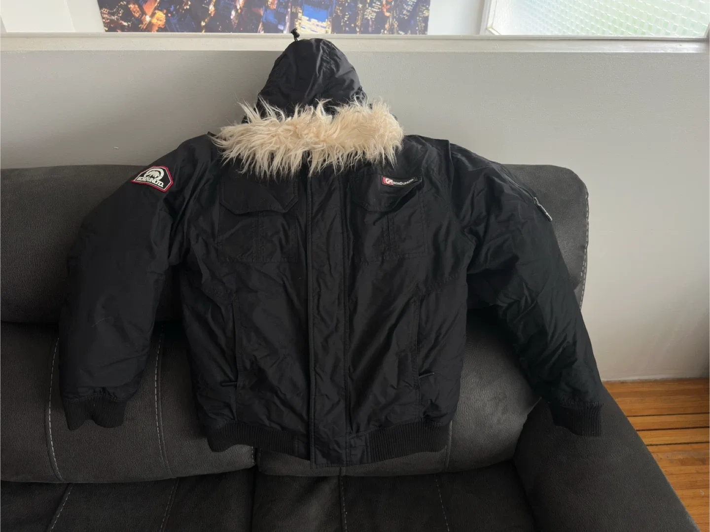 Ecko Unltd. Black Winter Parka (coat) image indicator(2)