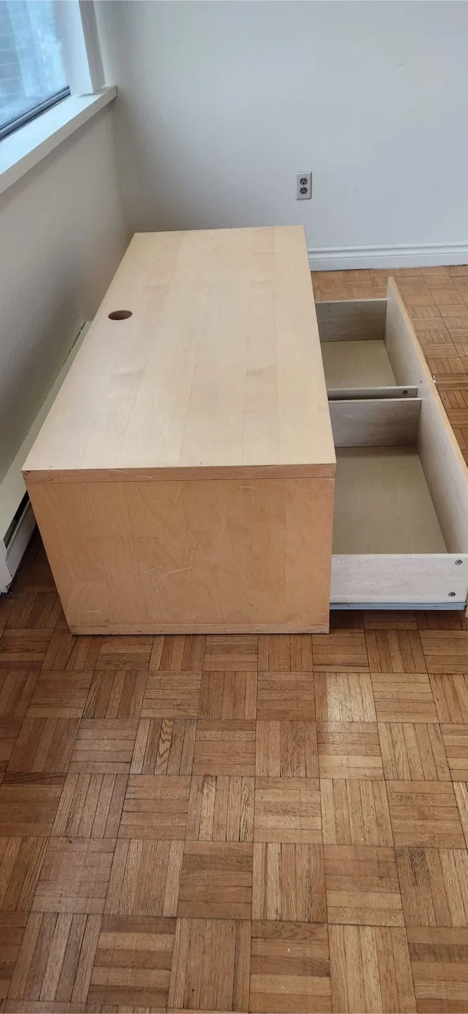 IKEA Bonde TV Stand - Light Wood image indicator(3)