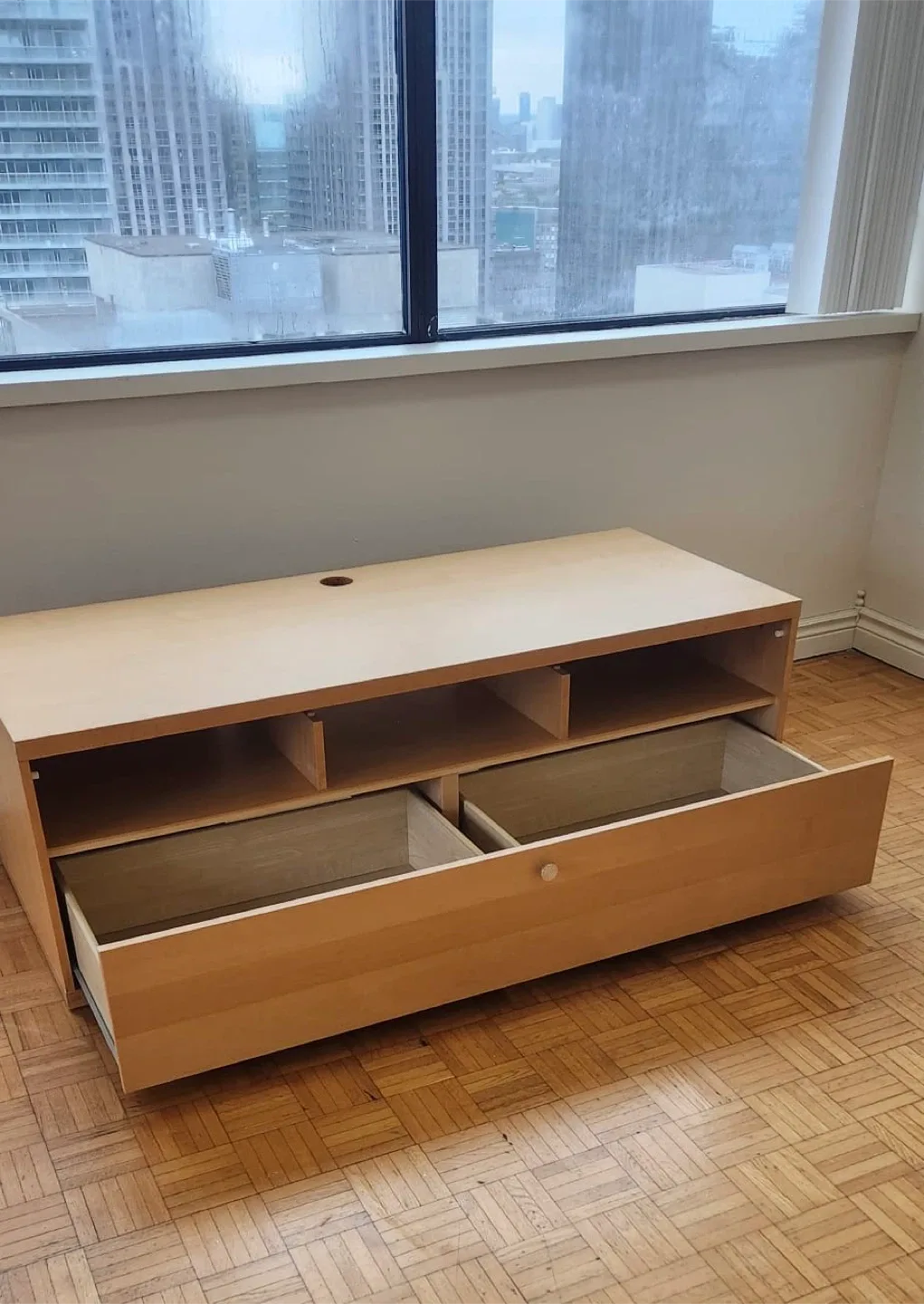 IKEA Bonde TV Stand - Light Wood image indicator(2)