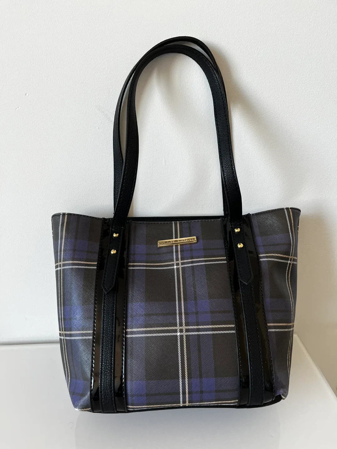 Tommy Hilfiger Plaid Tote Bag thumbnail