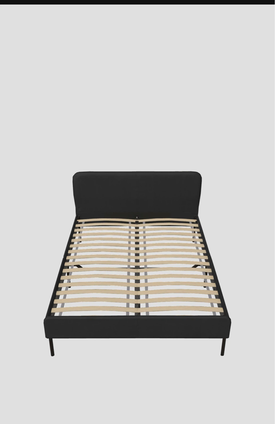 Queen Size Bed Frame - Grey - photo 2