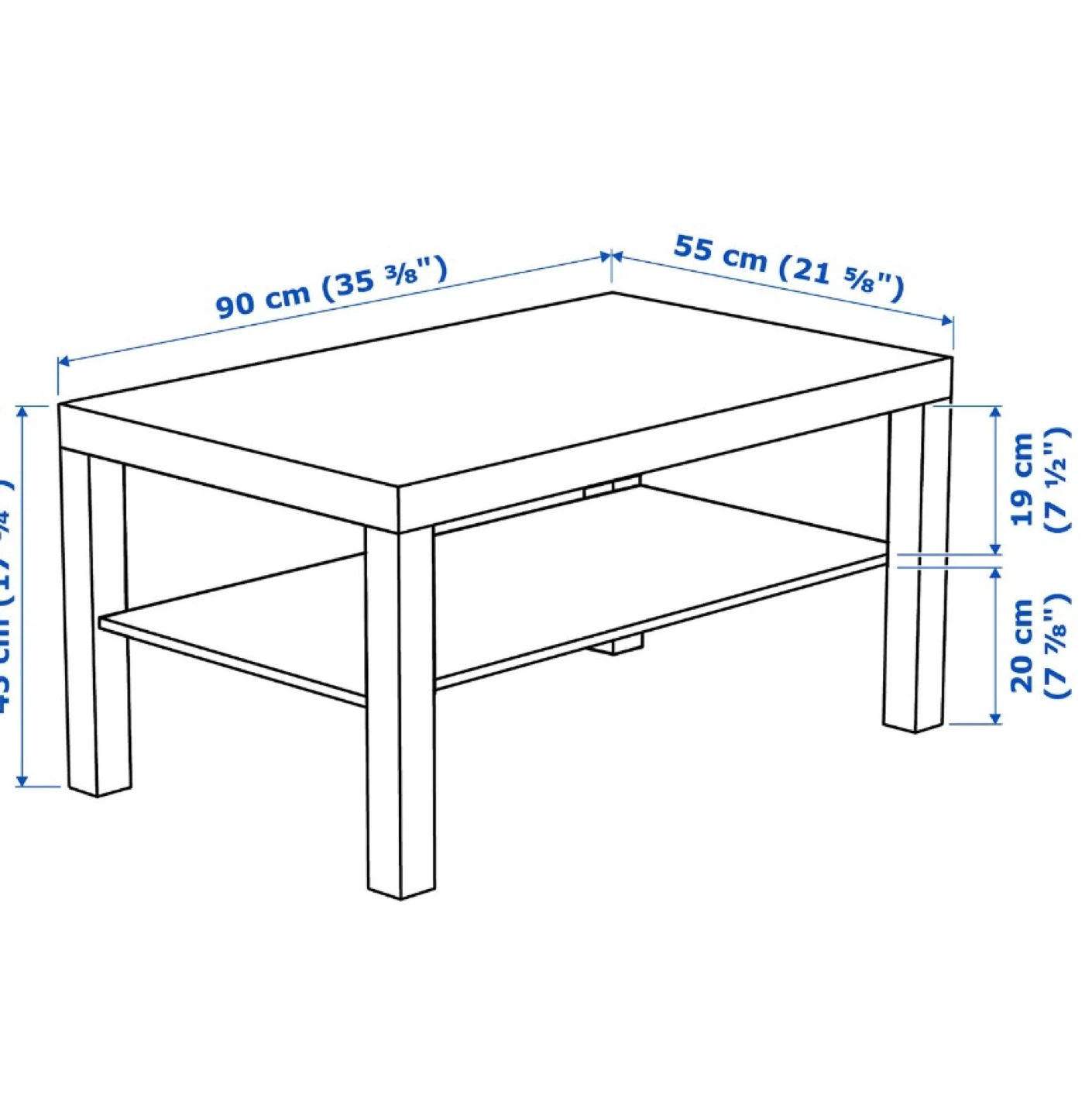 IKEA Lack Coffee Table, Brown-Black - photo 2